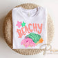 Beachy Hermit Crab DTF Transfer, Ready to Press, Coastal Summer T-Shirt Design