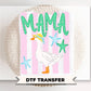 Mama Goose DTF Transfer, Ready to Press, Trendy Striped Tshirt Design