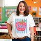 Striped Para Apple DTF Transfer, Ready to Press, Back to School, First Day of School Tshirt Design, Teacher Appreciation