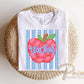 Striped School Teacher Apple DTF Transfer, Ready to Press, Back to School, First Day of School Tshirt Design, Teacher Appreciation