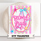 Back to School Second Grade DTF Transfer, Ready to Press, Pink Gingham First Day of School Tshirt Design