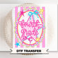 Back to School Fourth Grade DTF Transfer, Ready to Press, Pink Gingham First Day of School Tshirt Design