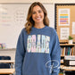 Back to School Third Grade DTF Transfer, Ready to Press, Striped Floral Coquette, First Day of School Tshirt Design