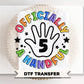 Officially a Handful DTF Transfer, Ready to Press, Kids Birthday Tshirt Design