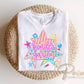 Back to School Kindergarten DTF Transfer, Ready to Press, Preppy Stars First Day of School Tshirt Design