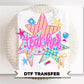 Back to School Preppy Teacher DTF Transfer, Ready to Press, First Day of School Tshirt Design