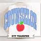 Back to School Counselor DTF Transfer, Ready to Press, Blue Gingham First Day of School Tshirt Design
