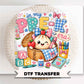 Back To School Pre K DTF Transfer, Ready to Press, Preppy Teacher, Dumpling, First Day of School Tshirt Design