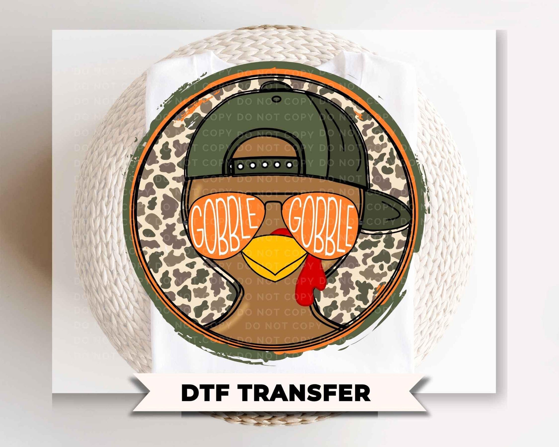 Thanksgiving DTF, Ready to Press, DIY T-shirt, Heat Transfer, Direct to Film, Cold Peel, Fall, Autumn, Holiday, Turkey, Gobble Gobble Boy
