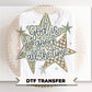 Preppy Camo God is Good Christian Striped Stars DTF Transfer, Cute Bible Verse Tshirt Design