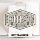 Camo Back To School First Grade DTF Transfer, First Day Of School Tshirt Design