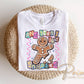 Gingerbread And Then I Just Snapped DTF Transfer, Ready to Press, Preppy Funny Christmas Tshirt Design