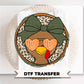 Gobble Gobble Girl Turkey DTF, Ready to Press, Thanksgiving Tshirt Design