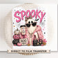 Preppy Ghost Halloween DTF Transfers, Glam Leopard Pumpkin Spice & Spooky Vibes Shirt Design