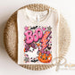 Pink Ghost Halloween DTF Transfers, Preppy BOO Pumpkin, Cute Spooky Season Shirt Design