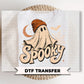 Spooky Ghost Halloween DTF Transfers, Ready to Press, Halloween Tshirt Design