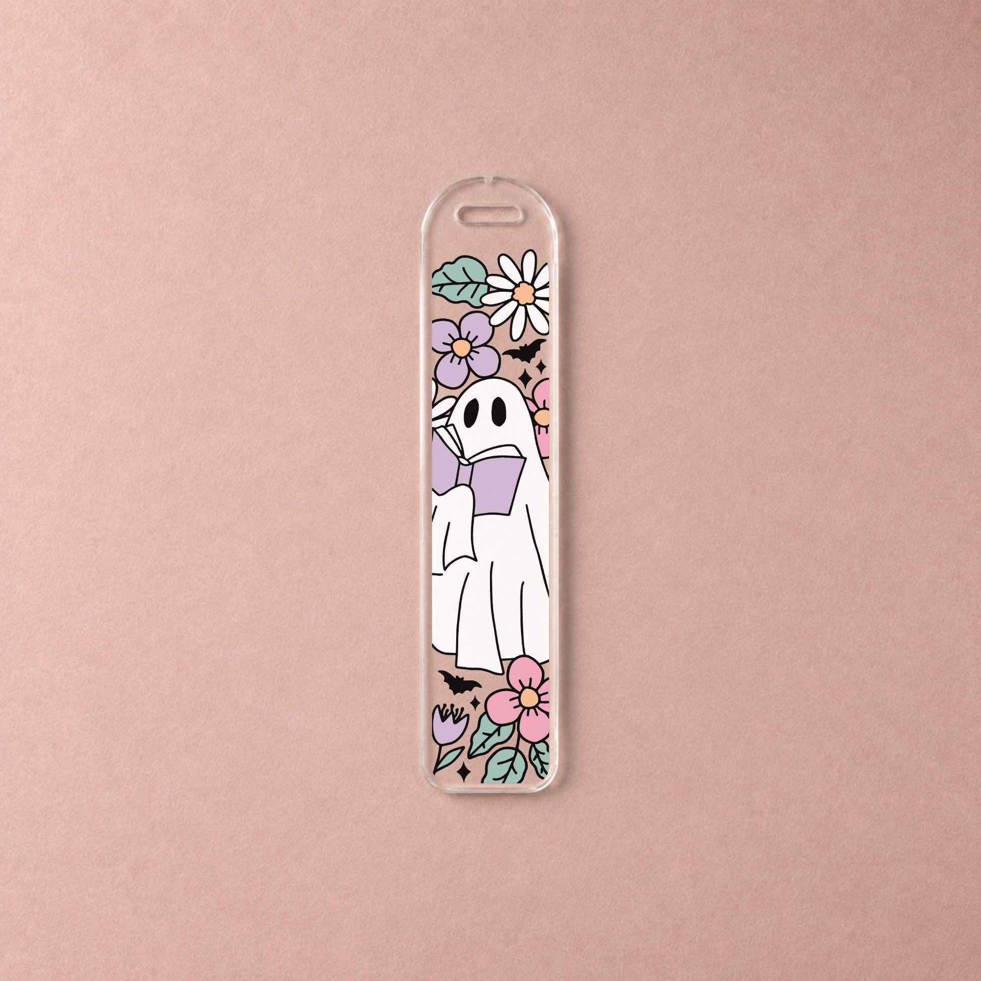 UV DTF Spooky Ghost Bookmark Decals | Bookmark Sticker | uv dtf sticker | diy bookmark kit | Gift For Book Lover | Gift For Book Reader