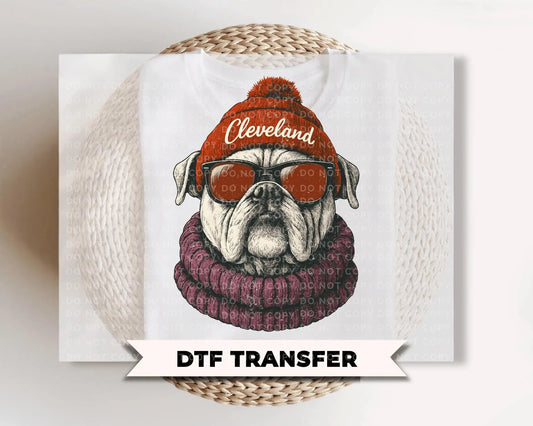 Bulldog Team Mascot DTF Transfers, Ready to Press, School Spirit Shirt Design