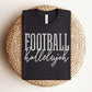 Distressed Retro Football DTF Transfer, Ready to Press, Football Hallelujah, Friday Night Game Day Shirt Design