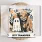 Halloween Highland Cow DTF Transfers, Ready to Press, Ghost Cow Fall Shirt Design
