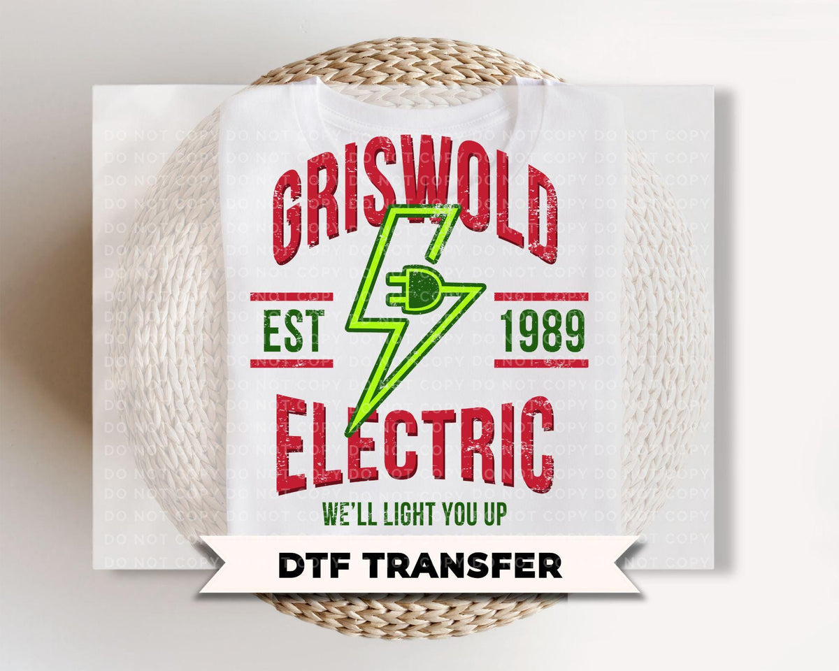 Christmas DTF Transfers, Ready to Press, T-shirt Transfers, Heat Transfer, Direct to Film, Christmas Lights, Movie, We'll Light You Up