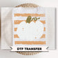 Distressed Pumpkin Halloween DTF Transfers, Ready to Press, Trendy Striped Fall Shirt Design