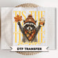 Retro Autumn Raccoon DTF Transfers, Ready to Press, Vintage Halloween Tshirt Design