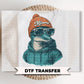 Dolphin Team Mascot DTF Transfers, Ready to Press, School Spirit Shirt Design