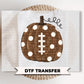 Polka Dot Pumpkin Football DTF Transfer, Ready to Press, Game Day Shirt Design