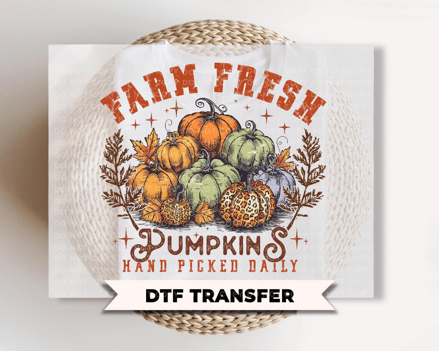 Pumpkin Farm DTF Transfer, Ready to Press, Haunted Farm house, Halloween Tshirt Design