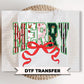 Coquette Merry Christmas DTF Transfers, Ready to Press, Preppy Holiday Shirt Design