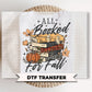 All Booked For Fall DTF Transfers, Ready to Press, Retro Pumpkin, Vintage Halloween Print, Book Lover Halloween Shirt Design