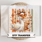 Preppy Fall Goose DTF Transfers, Ready to Press, Pumpkin Spice Latte, Halloween Shirt Design