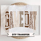 Preppy Football Game Day DTF Transfers, Ready to Press, Game Day, Football Shirt Design