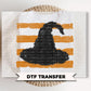 Witches Hat Halloween DTF Transfers, Ready to Press, Vintage Halloween Print, Fall Shirt Design