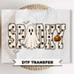 Spooky Ghost DTF Transfers, Ready to Press, Gingham Lace, Polka Dot Ghost Halloween Shirt Design