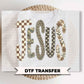 Camo Jesus Fall DTF Transfers, Floral Leopard Checkered Boo, Ready to Press, Trendy Christian Autumn Shirt Design