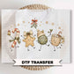 Christmas Doodle DTF Transfer, Ready to Press, Holiday Tshirt Design