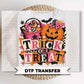 Trick or Treat Halloween DTF Transfers, Ready to Press, Brushstroke Kid's Shirt Design