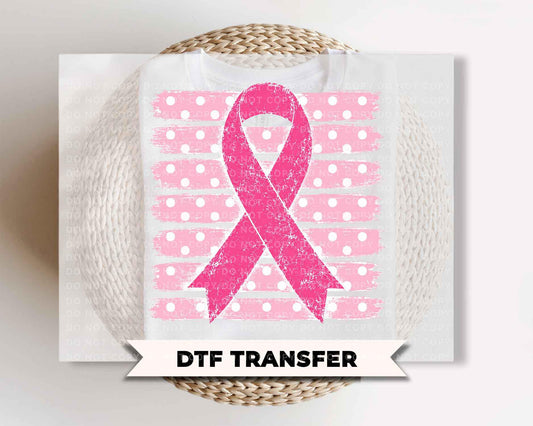 Breast Cancer Awareness DTF Transfers, Ready to Press, In October We Wear Pink Shirt Design