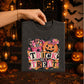 Trick or Treat Halloween DTF Transfers, Ready to Press, Brushstroke Kid's Shirt Design