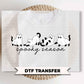 Black Cat Halloween DTF Transfers, Ready to Press, Spooky Season Shirt Design