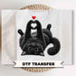 Black Cat Halloween DTF Transfers, Ready to Press, Spooky Season Shirt Design