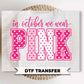 Breast Cancer Awareness DTF Transfers, Ready to Press, In October We Wear Pink, Polka Dot Shirt Design